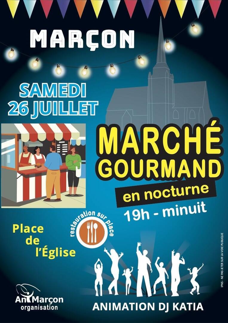 marché nocturne Marçon Anim Marçon