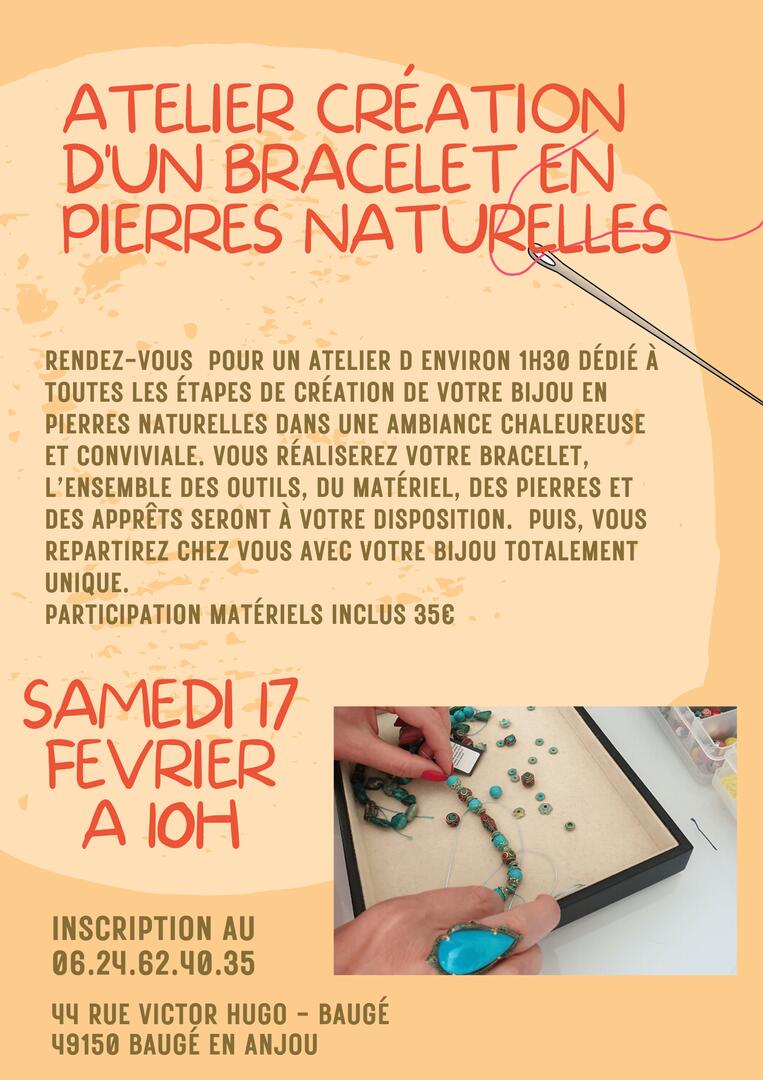 Atelier création de bracelet