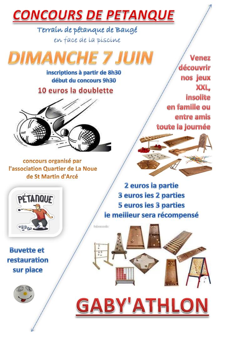 pétanque et Gaby'Athlon