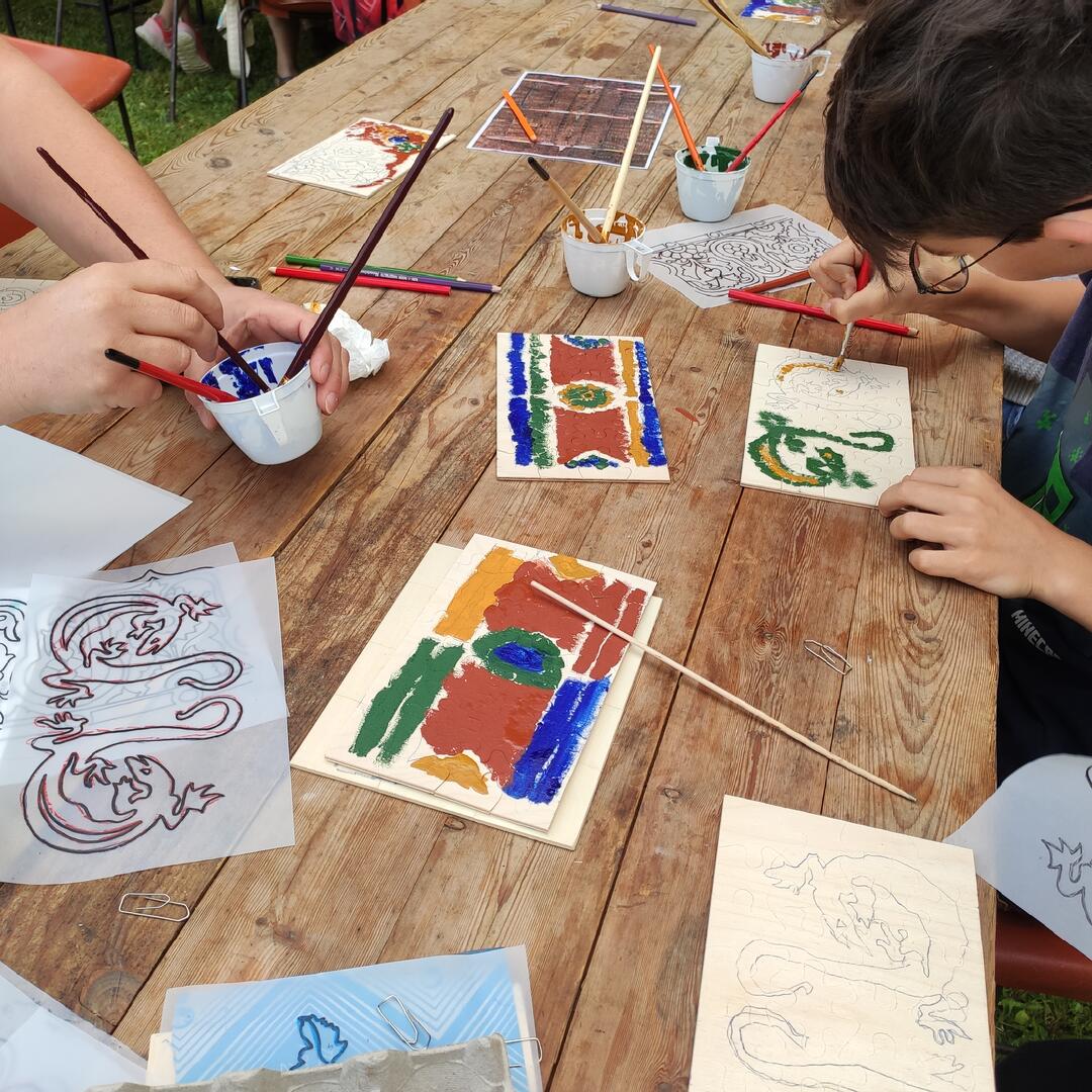 peinture à l'oeuf-Pays-Vallee-du-Loir