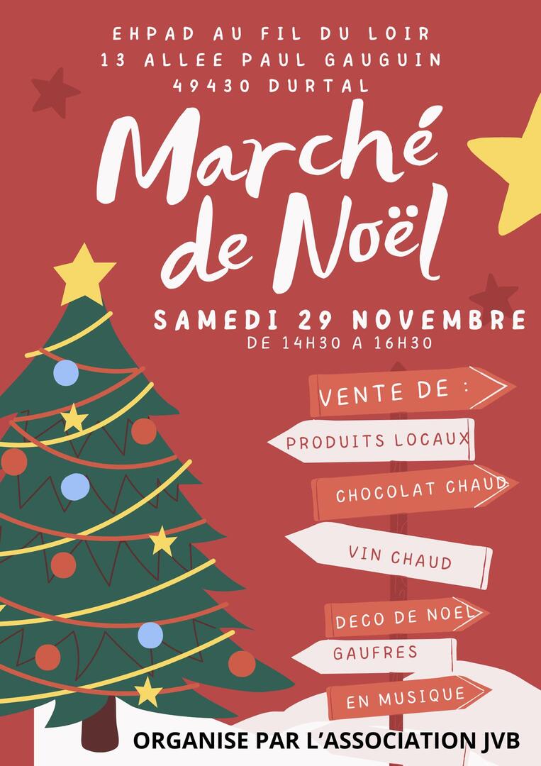 Marché de Noël EHPAD Durtal