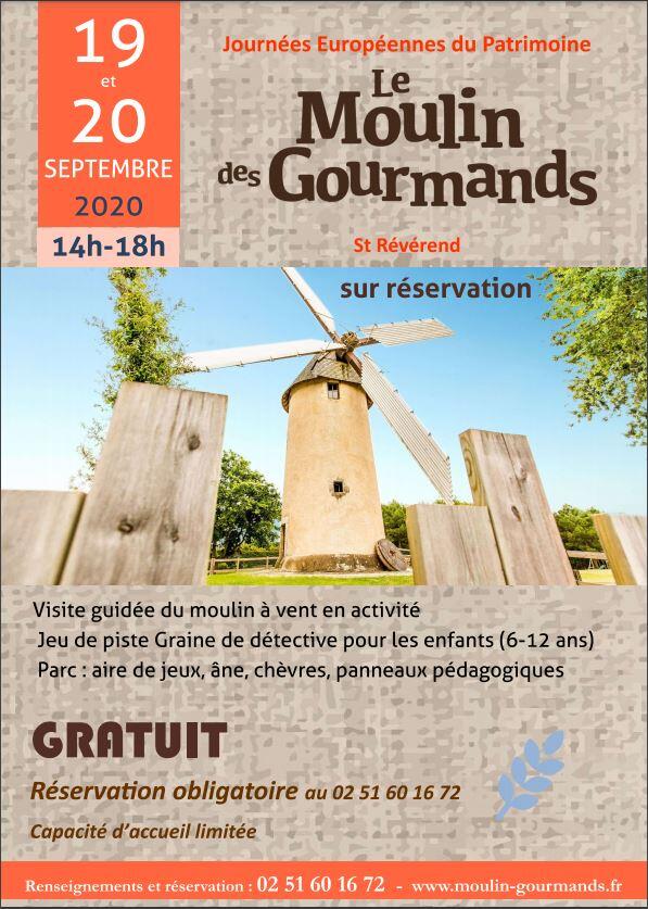 Affiche moulin des gourmands journée du patrimoine