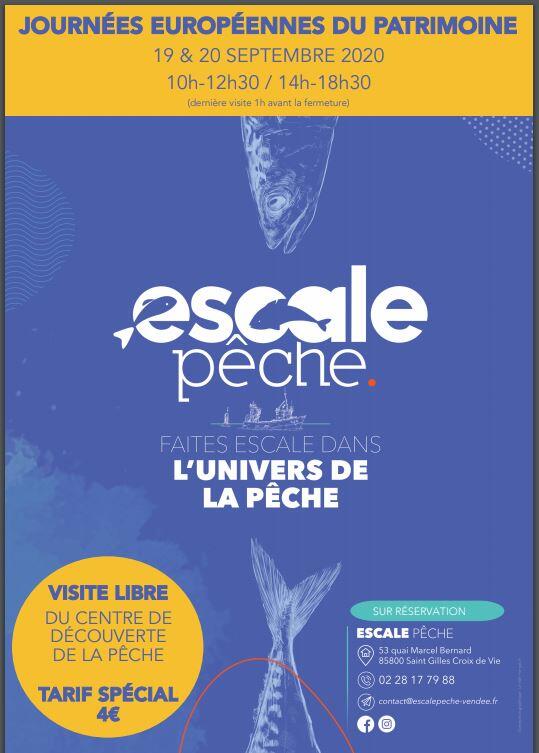 Afiche Escale Pêche Journées du Patrimoinne
