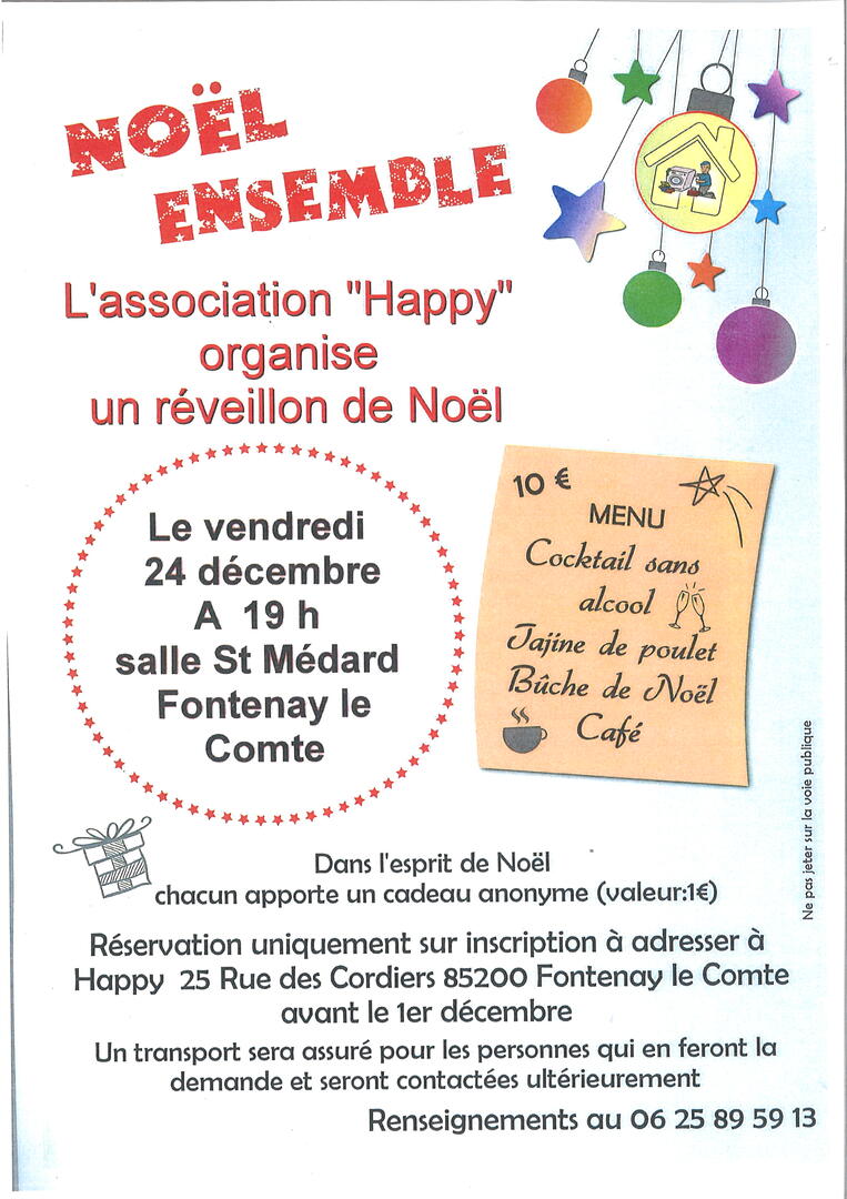 Réveillon de Noël 24.12 - FONTENAY