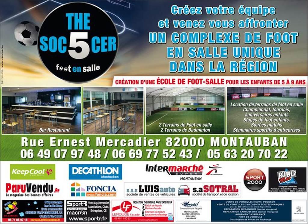 The 5 soccer - foot en salle acitivites sportives montauban footbal montauban