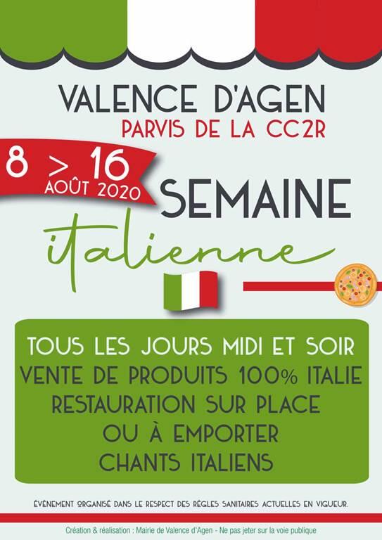 SEMAINE ITALIENNE