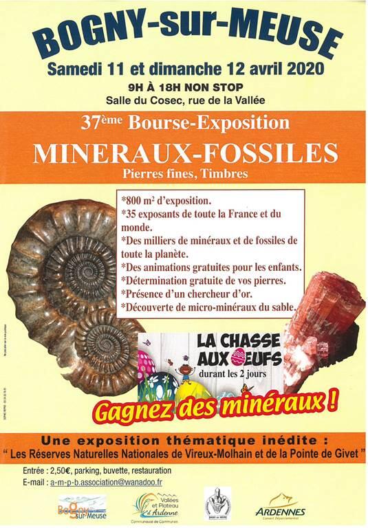 Bourse aux minéraux fossiles 2020