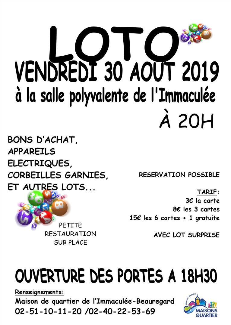 loto Vendredi 30 Aout 2019