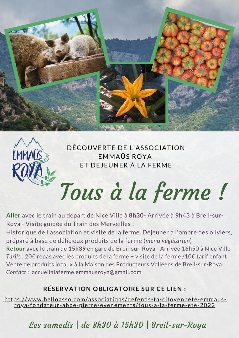 Emmaüs Roya Accueil à la ferme