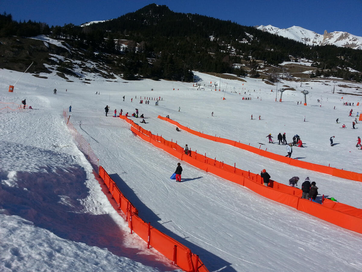 Piste enfants du front de neige à Aussois