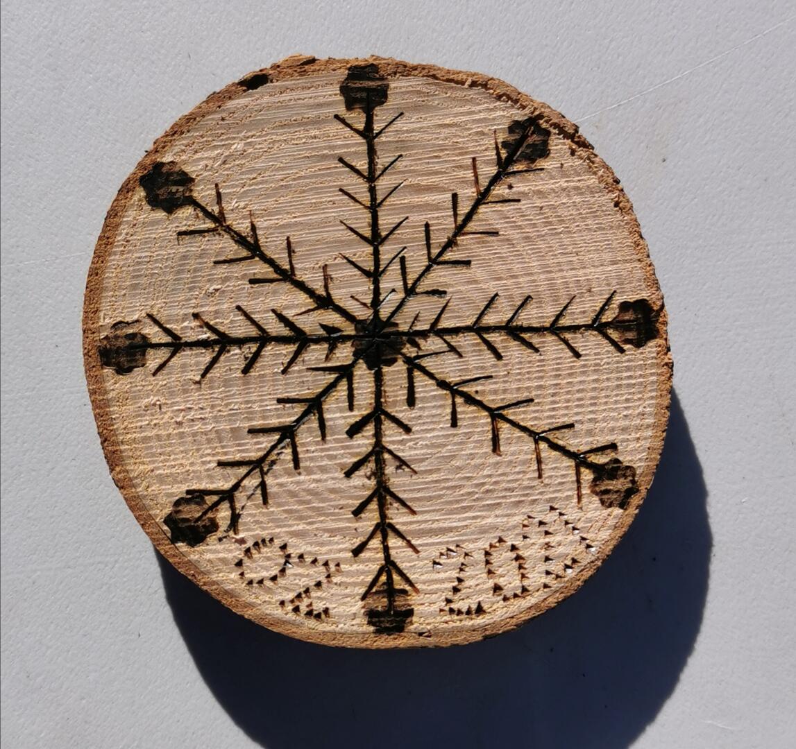 Pyrogravure sur bois