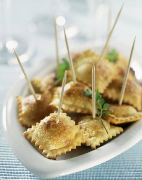 Assiette de raviolis