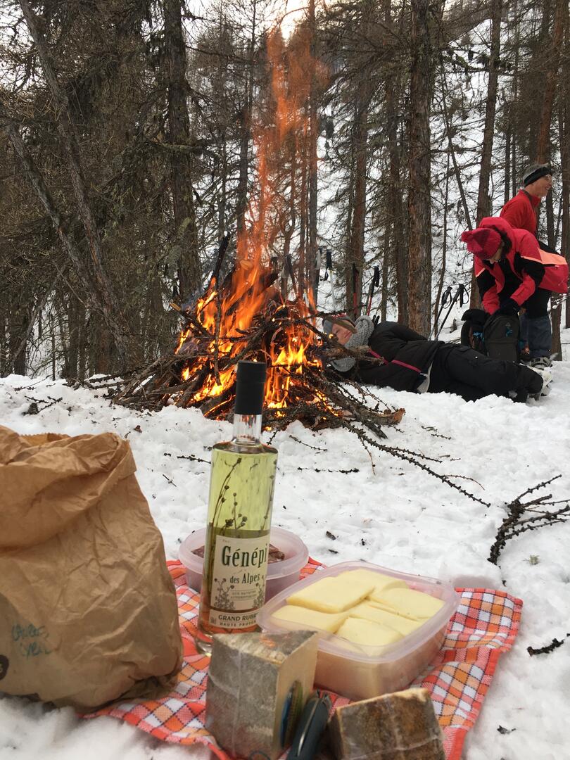 Feu en soirée