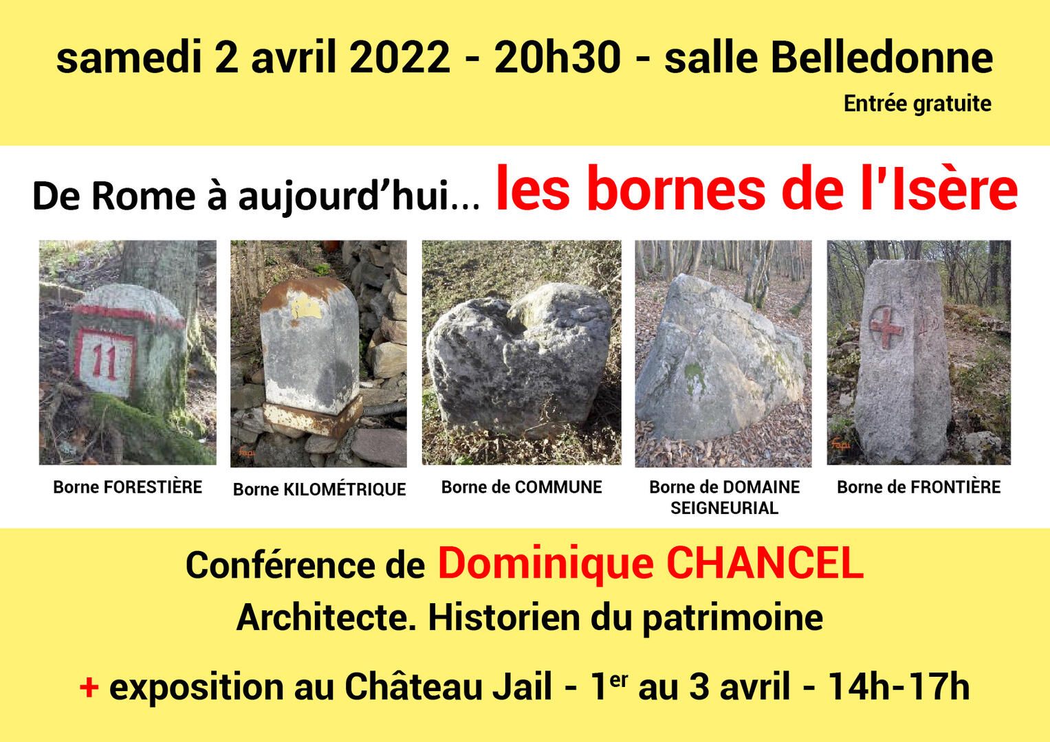 Les bornes de l'Isère