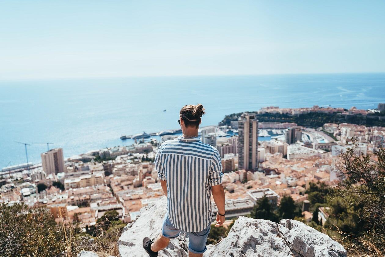 Vue sur Beausoleil et Monaco depuis La Turbie