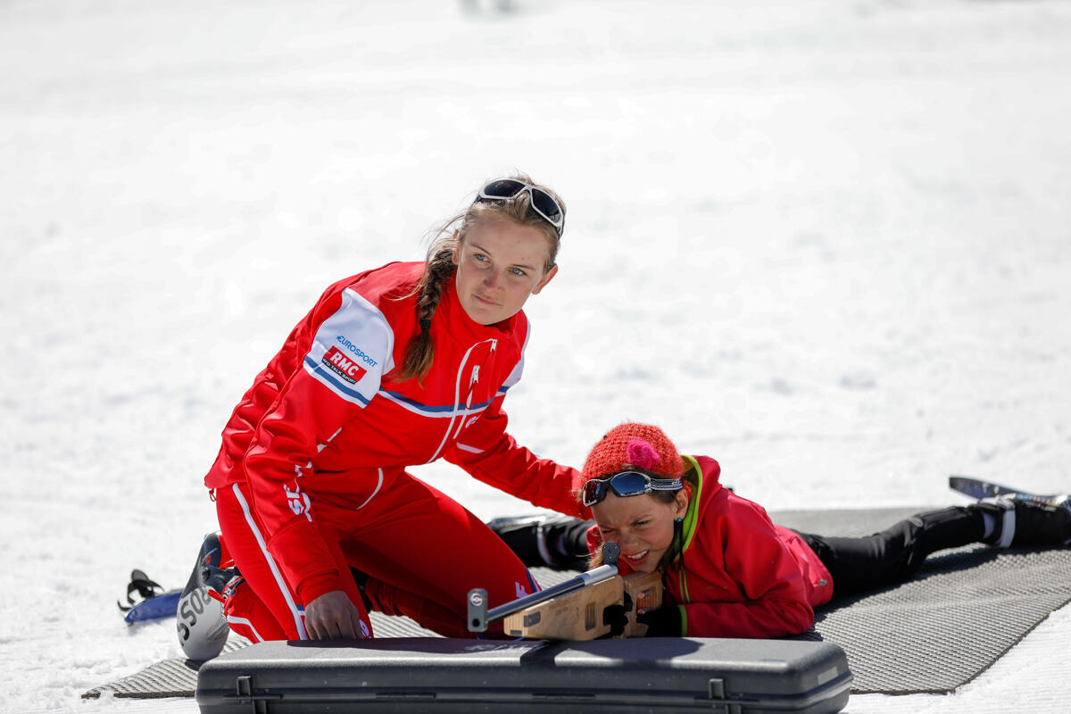 Biathlon avec l'ESF de Chaillol,