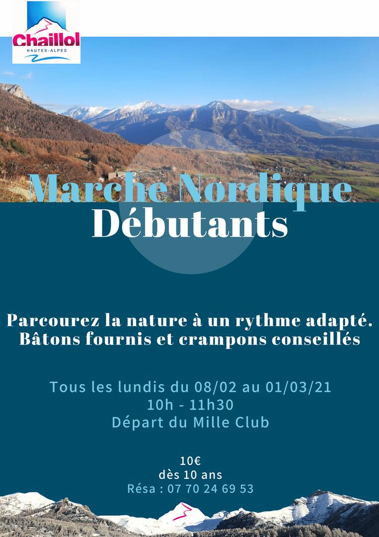 Marche nordique débutants