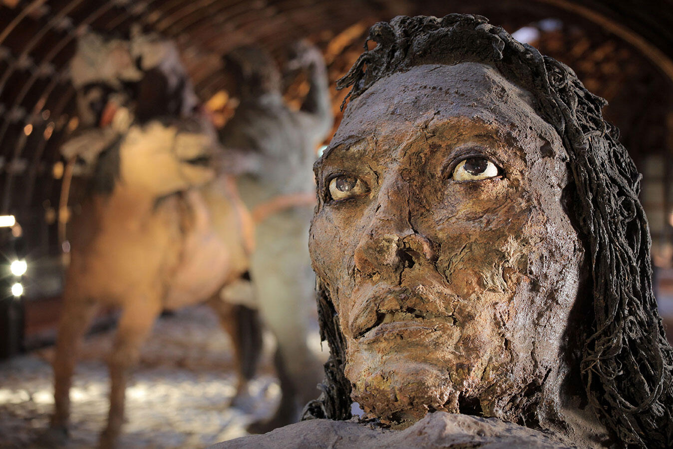 Ousmane Sow (1935-2006) Série la bataille de Little Bighorn