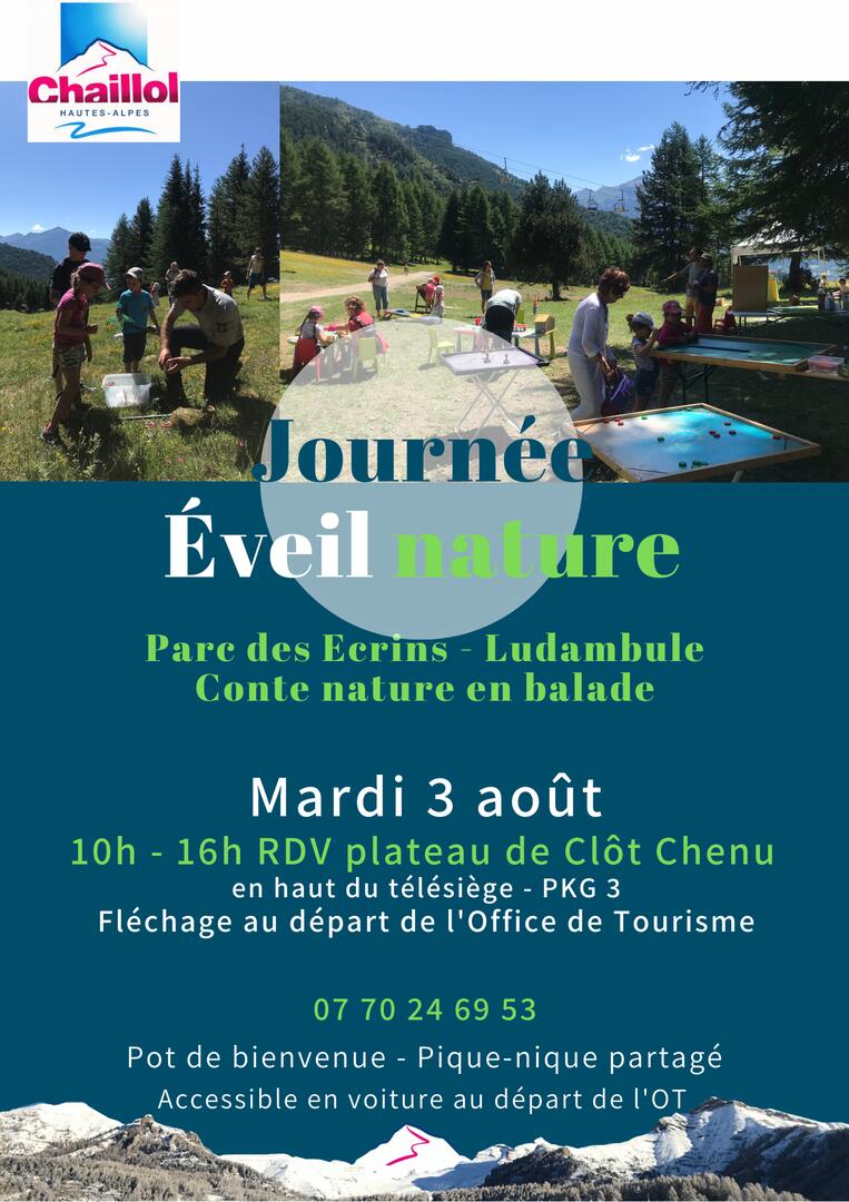 éveil nature 3 août