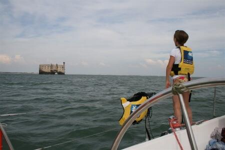 Balade en voilier vers Fort Boyard