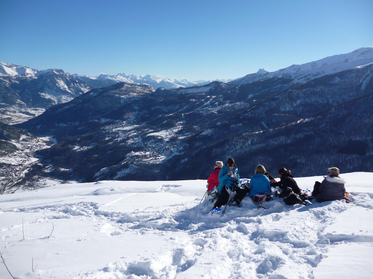 Pique-nique face aux Vallées