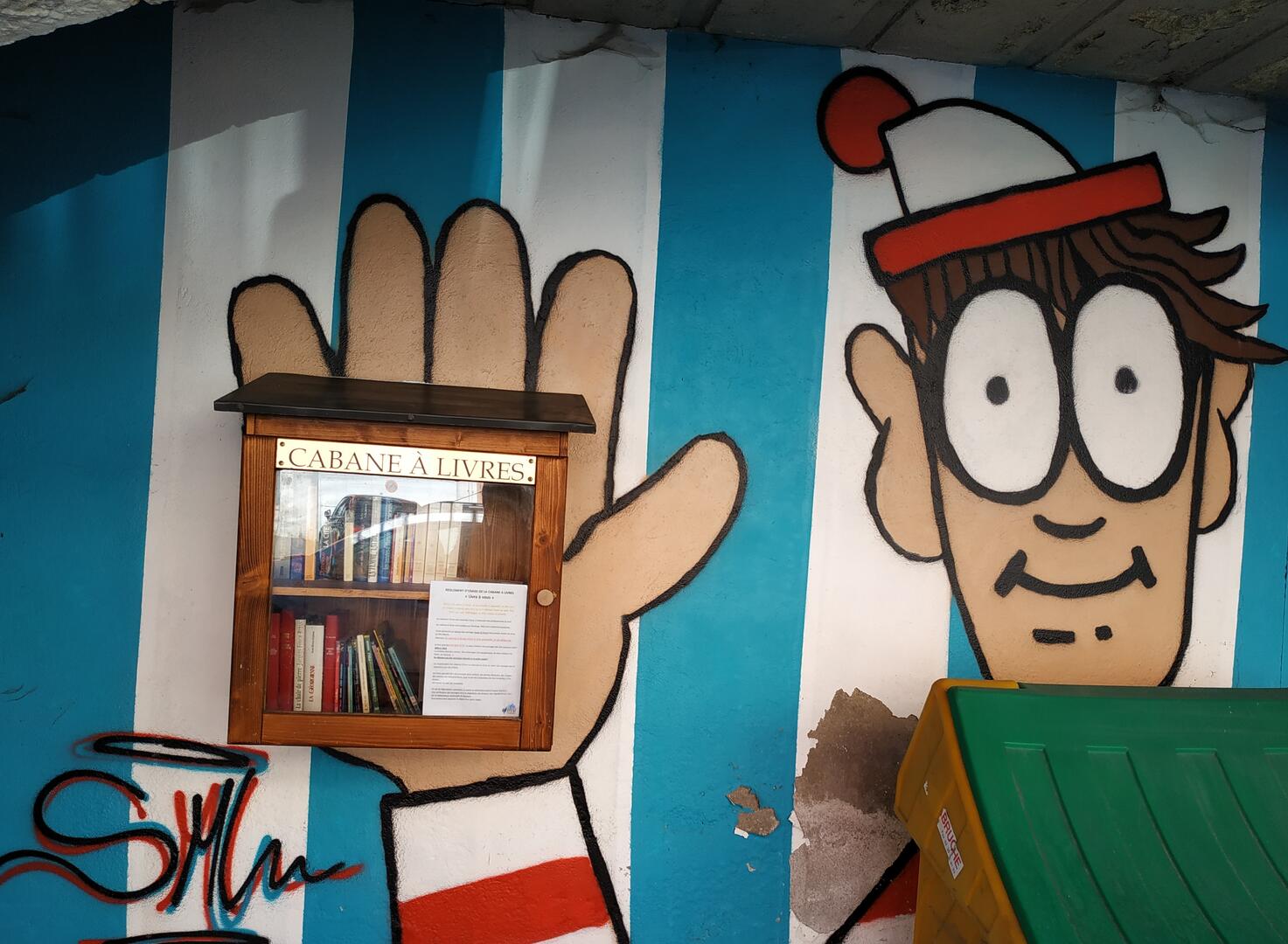 Boite à Livres Modane : fresque