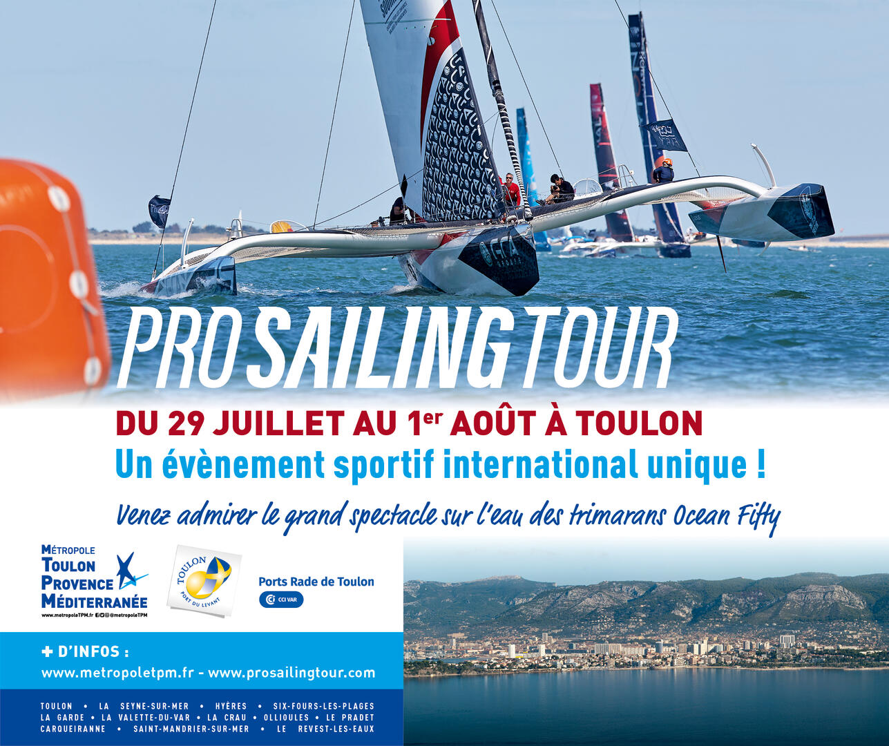 Affiche Pro Sailing Tour à Toulon 2021