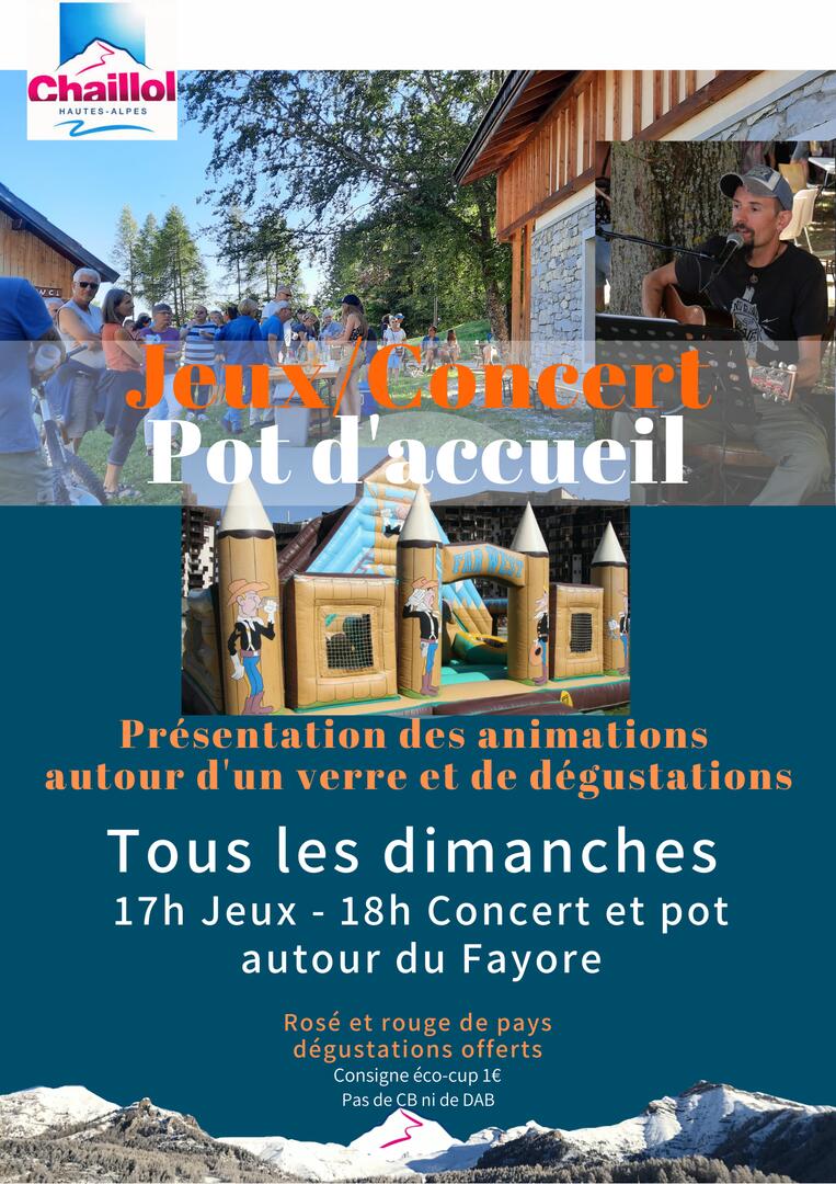 pot accueil concert ete