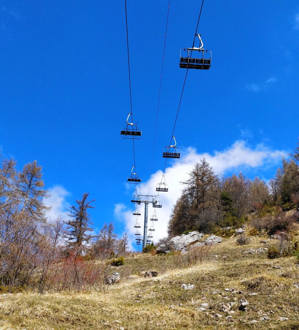 Télésiège de la Lauzière à Chaillol