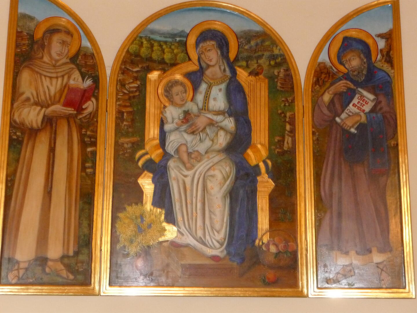 Triptyque Eglise