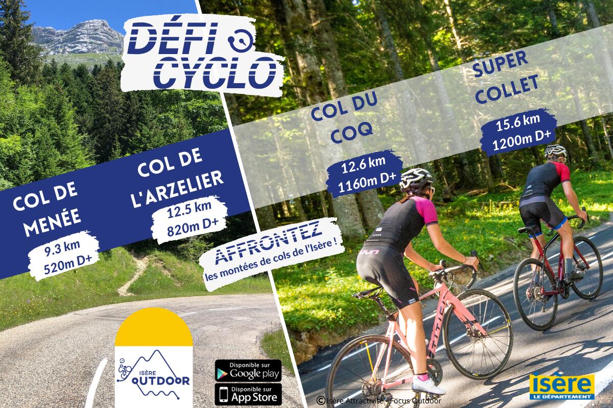 Défis cyclo Département Isère 2021