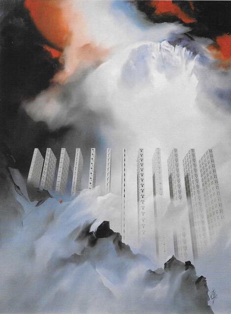 Huile sur toile 80F
