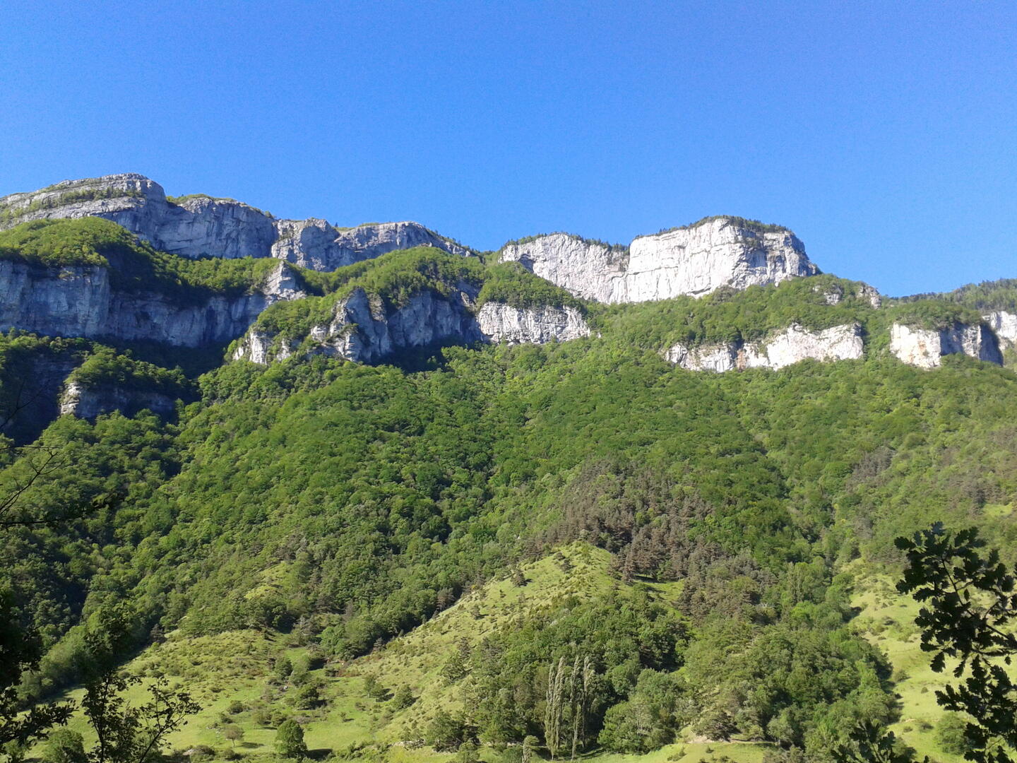 Vue de la route des Goulets