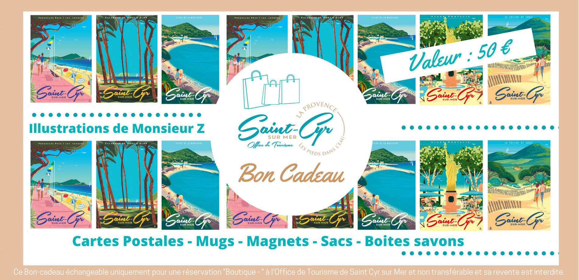Bon cadeau - Produits Monsieur Z : valeur 50€