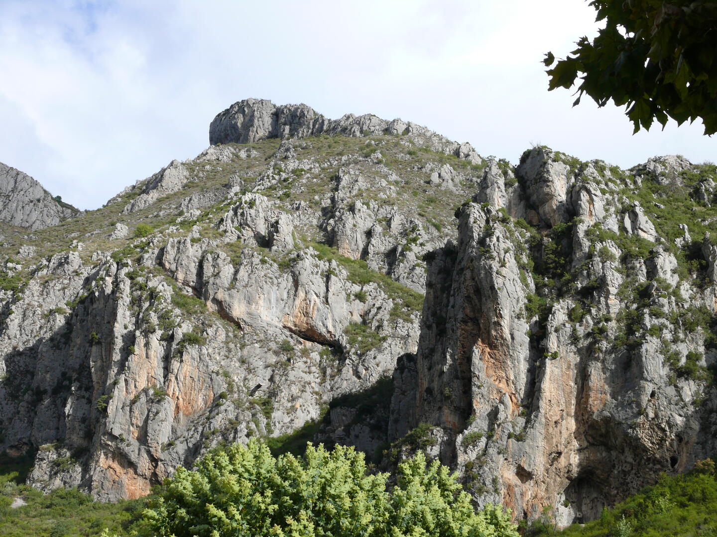 Vue de la paroi de la Via Ferrata
