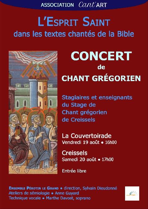 Stage et concert de chant Grégorien
