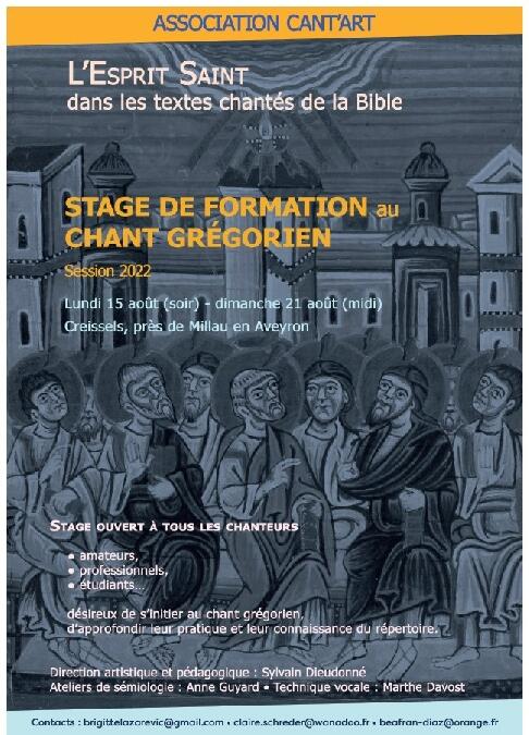 Stage de chant Grégorien