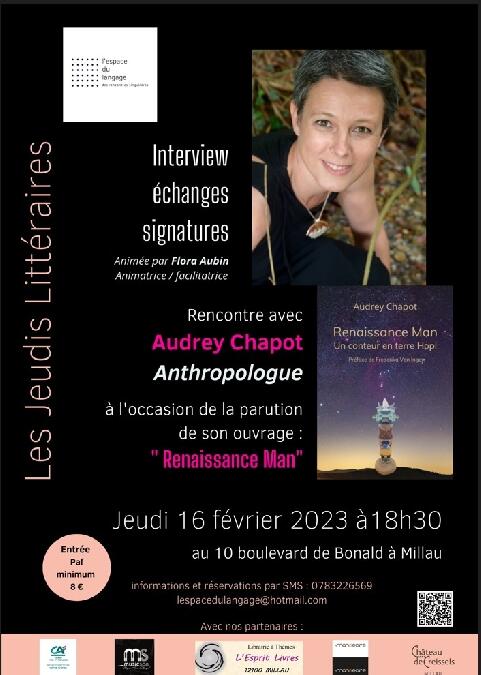 Les Jeudis Littéraires, Rencontre avec Audrey Chapot