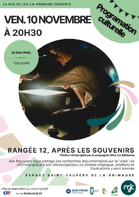 THÉÂTRE RÉTROPROJETÉ : Rangée 12, après les souvenirs