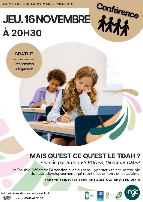 CONFÉRENCE : Mais qu'est ce qu'est le TDAH ?