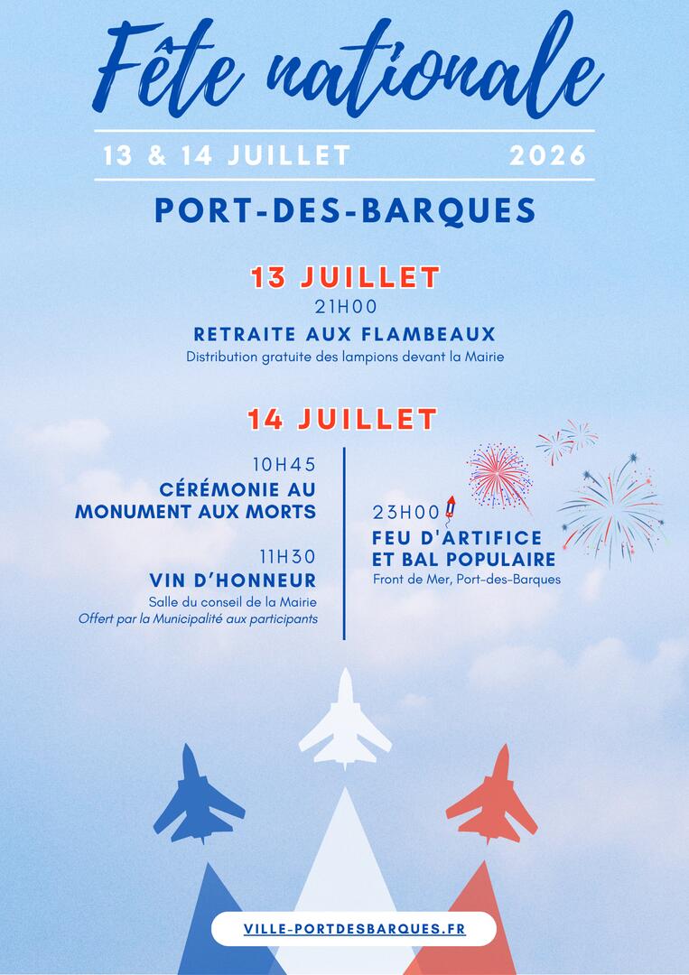 Cérémonie du 14 juillet feu d'artifice