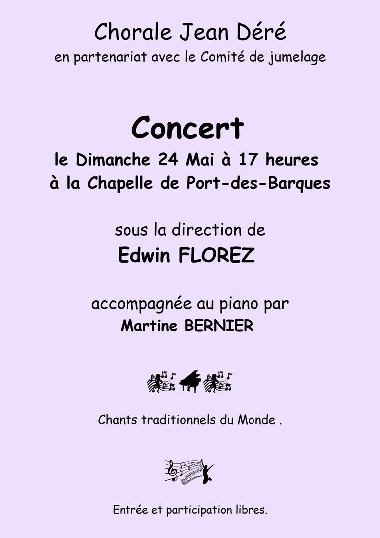 Concert - Chorale Jean Déré - 2