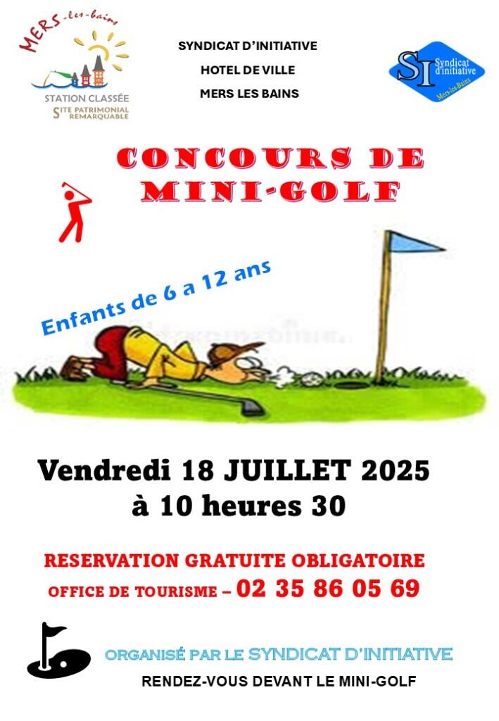 Affiche concours mini-golf