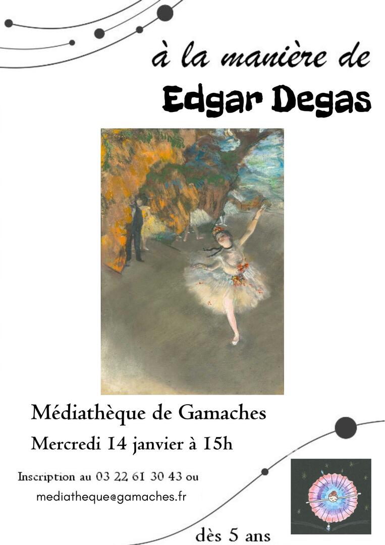 011426 - GAMACHES - A la manière de Edgar Degas Médiathèque