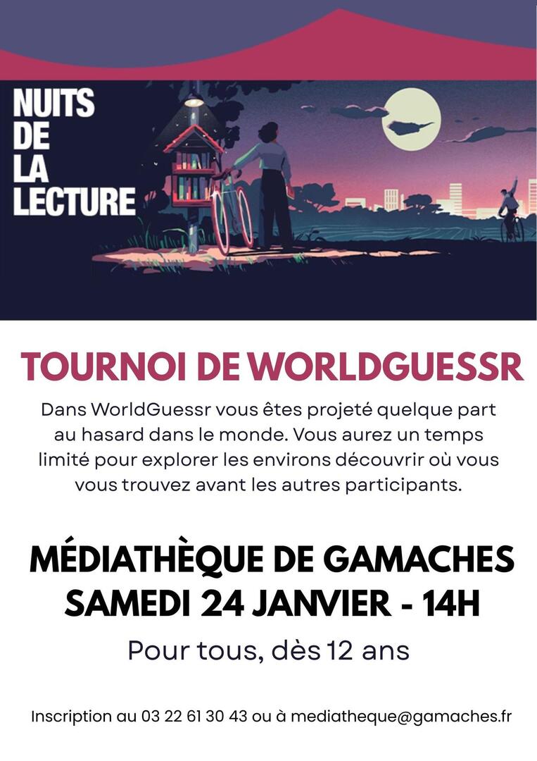 012426 - GAMACHES - Tournoi de Worldguessr Médiathèque
