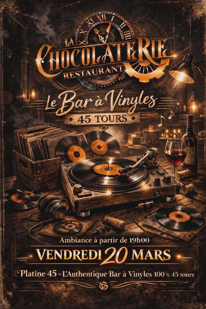 032026 - MERS - Soirée Vinyle Restaurant la Chocolaterie