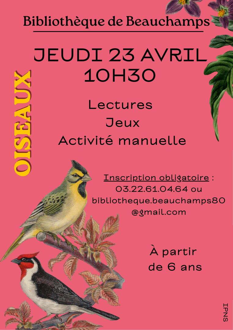 042326 - BEAUCHAMPS - Activités manuelles jeux lectures