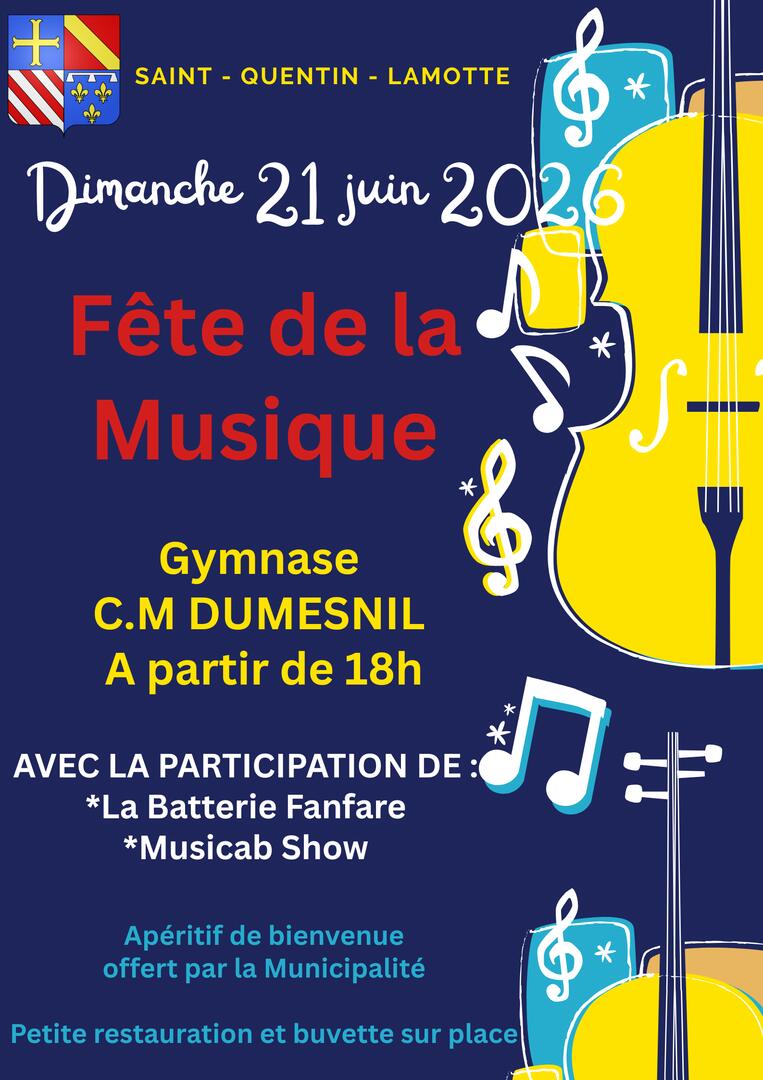 Bleu et Jaune Illustration de Violon Musique Affiche - 1