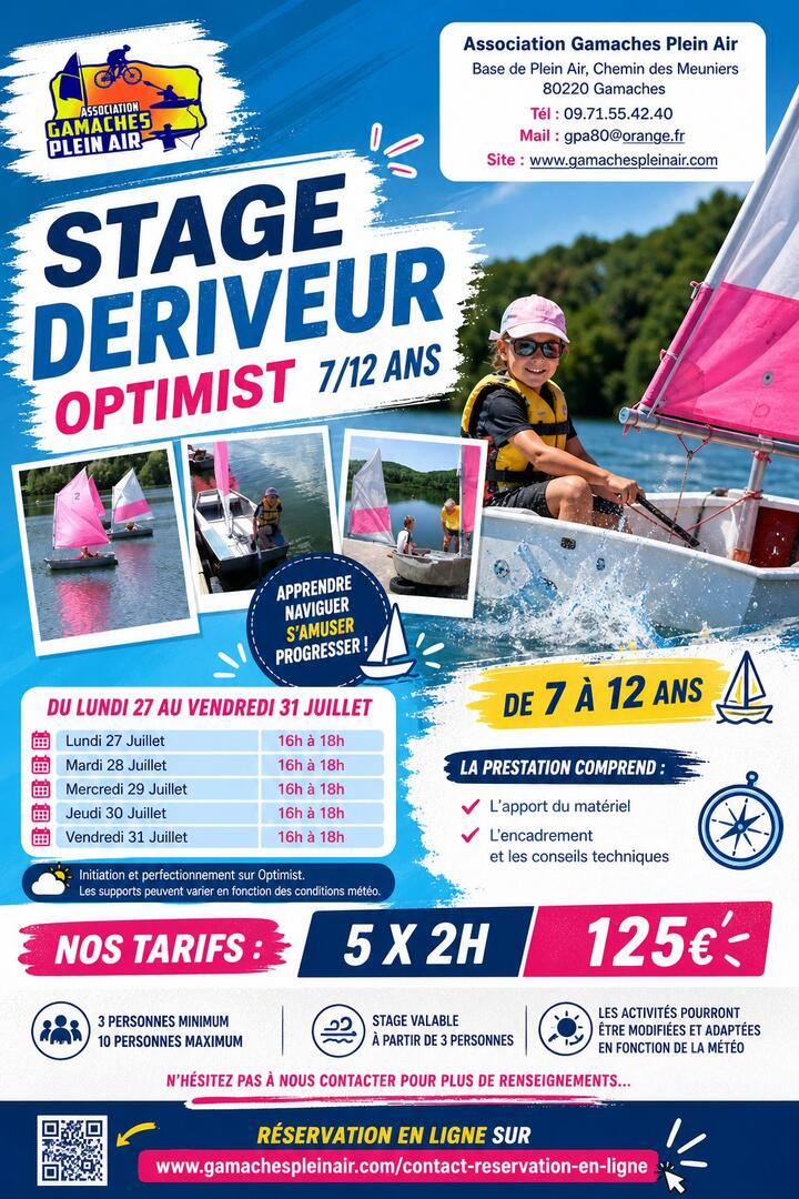 073126 - GAMACHES - Stage dériveur Optimist