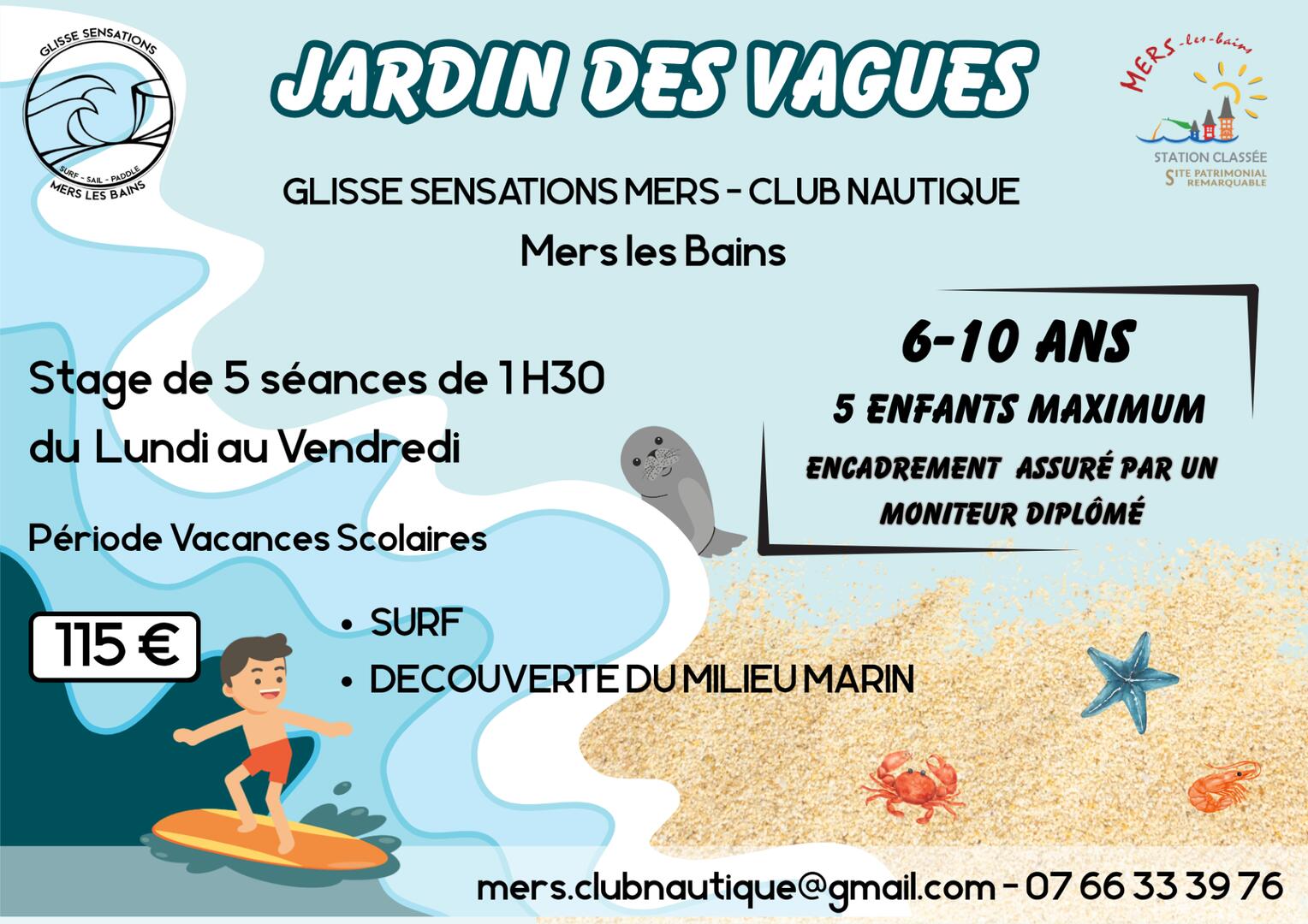 Affiche jardin des vagues